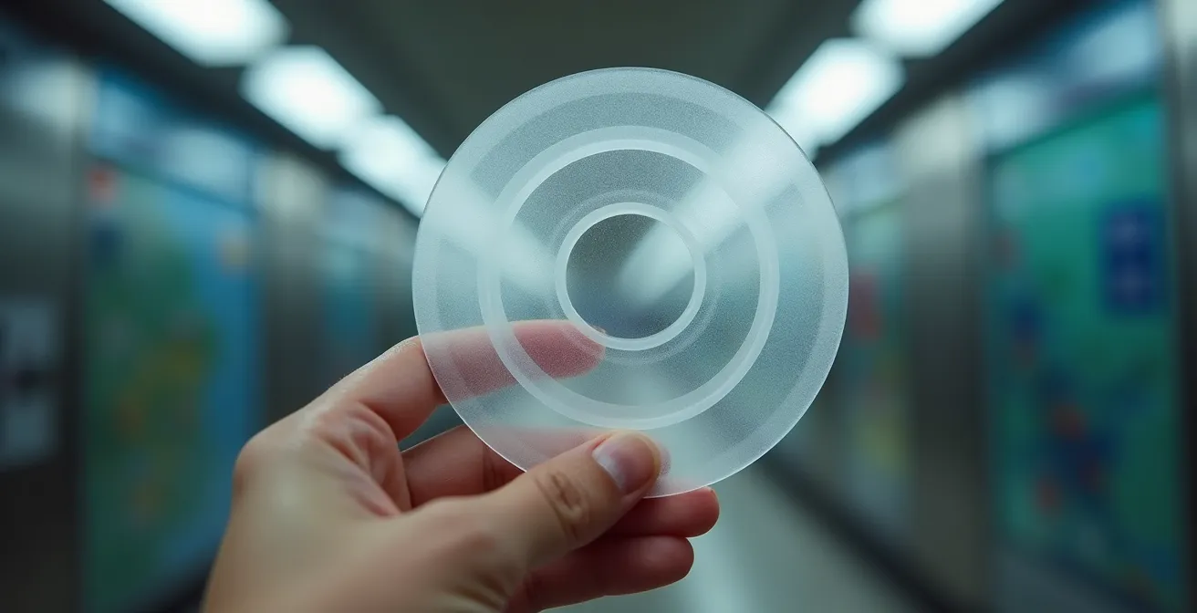 Abstract representation of metro zone system with concentric circles and sectors