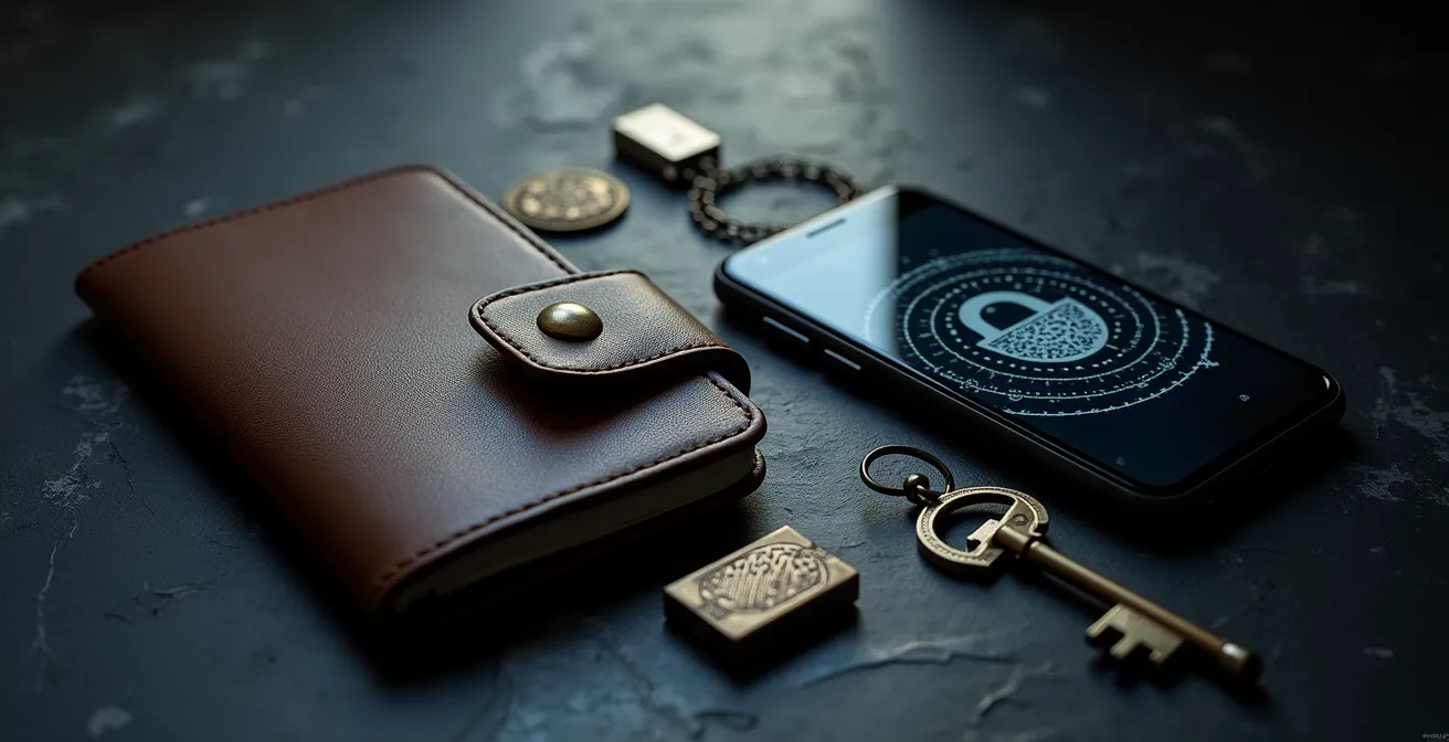 Abstract visualization of secure digital document management